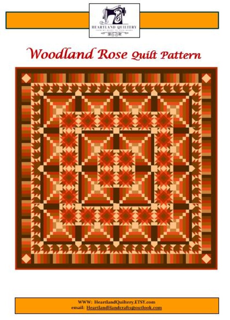 Timberlan Roses Quilt Woodland Rose Quilt Pattern - Etsy