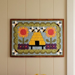 Mini colcha Busy Bees (61 x 91 cm)