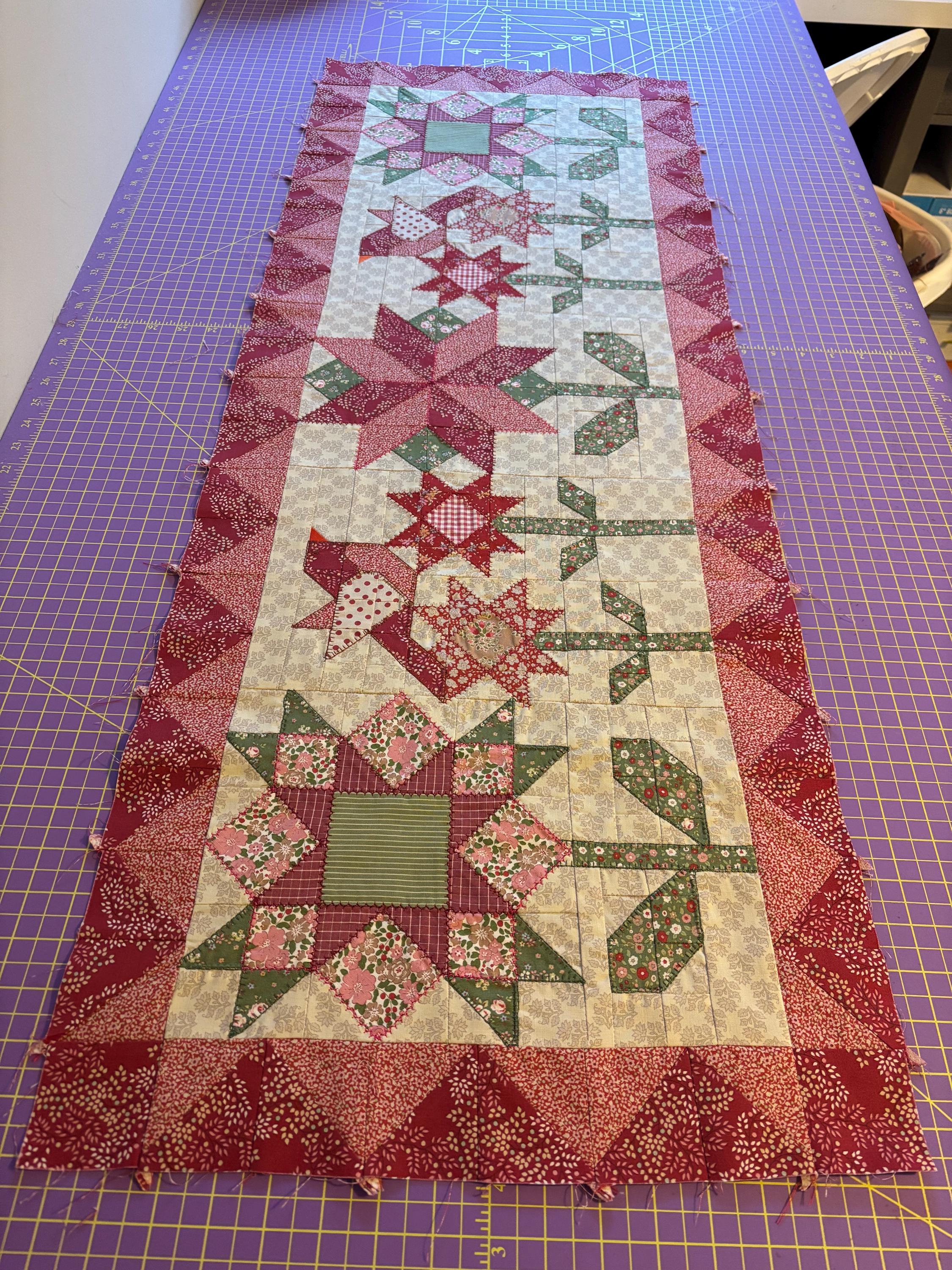 Birds and Blooms Table Runner Pattern - Etsy