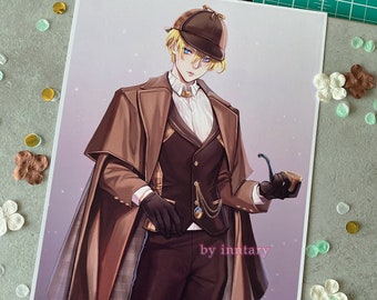 Dimitri art print - Fire Emblem Three Houses Fan Art | Anime poster | Anime print, FE3H, Sherlock Holmes A5/A4 Art Print