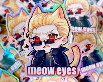 Resident Evil Albert Wesker Sticker | 3" holographic RE sticker | BIOHAZARD 4 FANMADE - RE4, Dbd - Horror Sticker, Gaming Sticker
