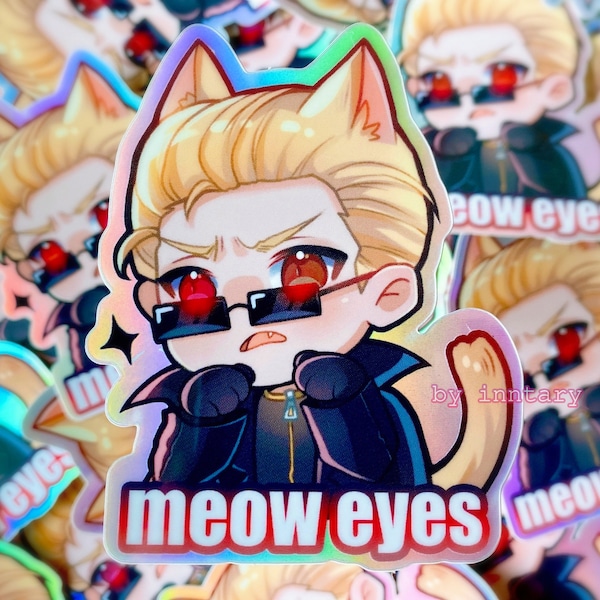 Resident Evil Albert Wesker Sticker | 3" holographic vinyl sticker | BIOHAZARD 4 FANMADE - RE4, Dbd