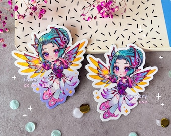 Sugar Plum Fairy Mercy sticker | 3.4" chibi Mercy | Mercy Overwatch 2 Sticker | Cute for laptop water bottle, FANMADE ow2, Mercy main