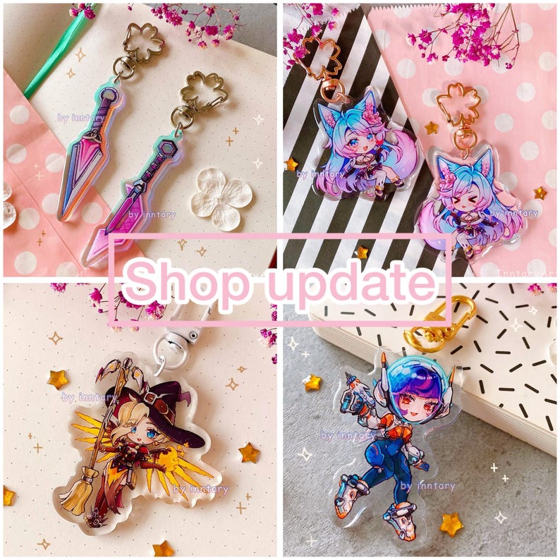 Overwatch 2 Handyanhänger | OW2 Schlüsselanhänger 1.5" - DVA, Mercy, Sombra, Kiriko, Symmetra, Juno | Overwatch Schlüsselanhänger - Gaming Geschenke Bild 10