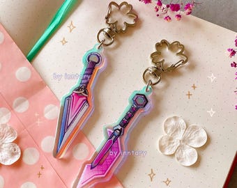 Kiriko Overwatch 2 Keychain | Kiriko kunai keychain | Kiriko Main Charm | 3" Double-Sided Rainbow Acrylic Charm