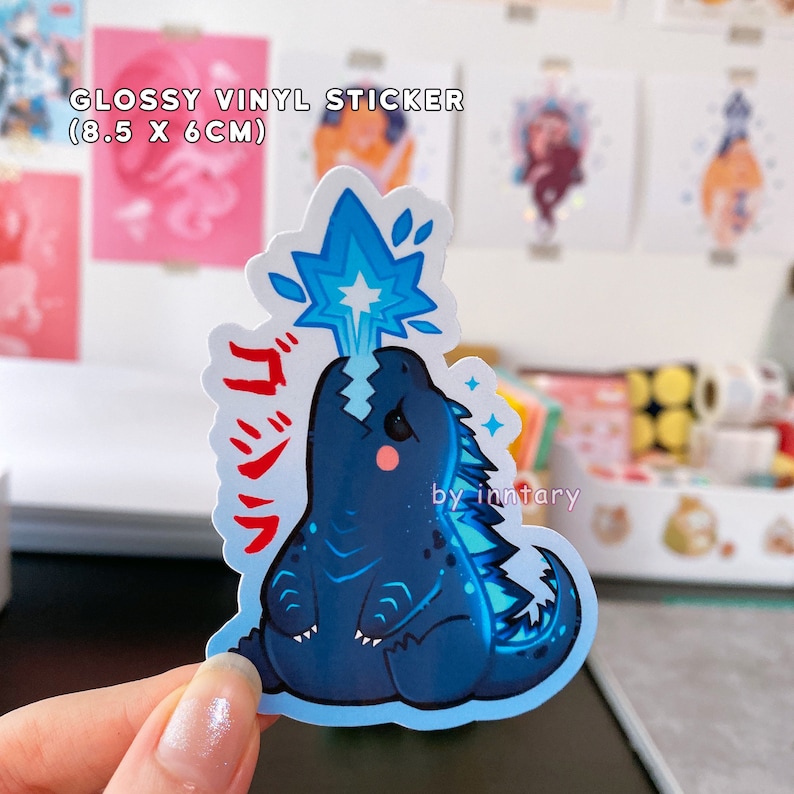 Chibi Godzilla Sticker | Cute Kaiju Stickers 3.3