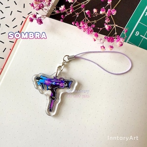 Overwatch 2 Handyanhänger | OW2 Schlüsselanhänger 1.5" - DVA, Mercy, Sombra, Kiriko, Symmetra, Juno | Overwatch Schlüsselanhänger - Gaming Geschenke Sombra