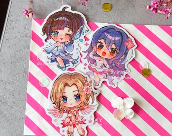 Overwatch 2 autocollants pour filles | Prix Juno pour ne pas m'oublier, hortensia Kiriko, Sakura Mercy | Jolie bouteille d'eau bullet journal pour ordinateur portable, FANMADE ow2