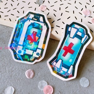 Support Overwatch 2 sticker | Waterproof Vinyl Sticker | Holographic Glitter | Cute for Laptop Bullet Journal Water bottle, Phone