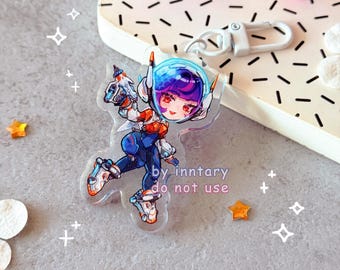 Juno Overwatch 2 Keychain | Space Ranger keychain | Juno Main Charm | 2.5" Double-Sided Acrylic Charm