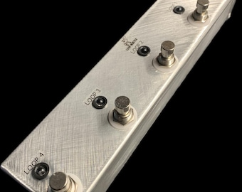 Loop-Master 4 Loop Switcher Pedal – True Bypass Looper w/ Tuner Out, Guitar Pedalboard Switch, USA Made
