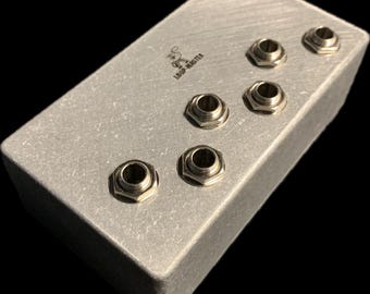 Loop-Master 6 Way Patch Bay Pedalboard – Guitar Patch Box / Junction Box, Cable Routing Interface, USA Made
