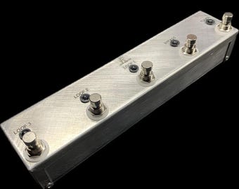 Loop-Master 3 Loop Switcher Pedal – True Bypass Looper w/ Tuner Out & Master Bypass, Guitar Pedalboard Switch, USA Made