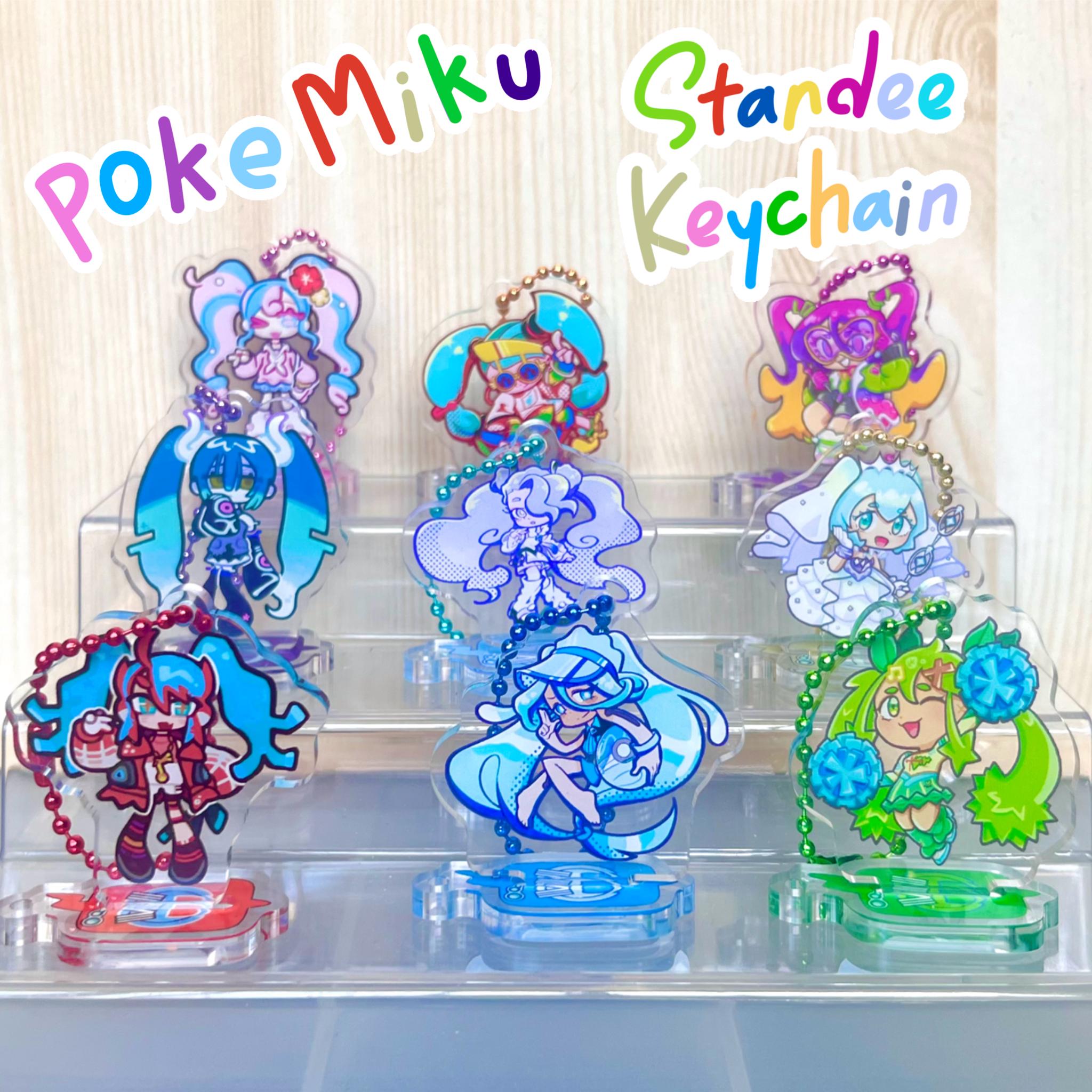Project Voltage Pokemiku Hatsune Miku Acrylic Standee Keychains - Etsy