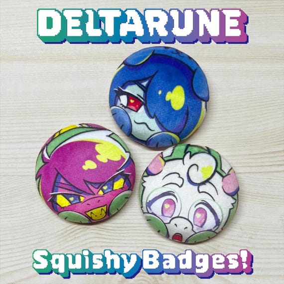 DELTARUNE Squishy Badges 58mm Thickened Sponge