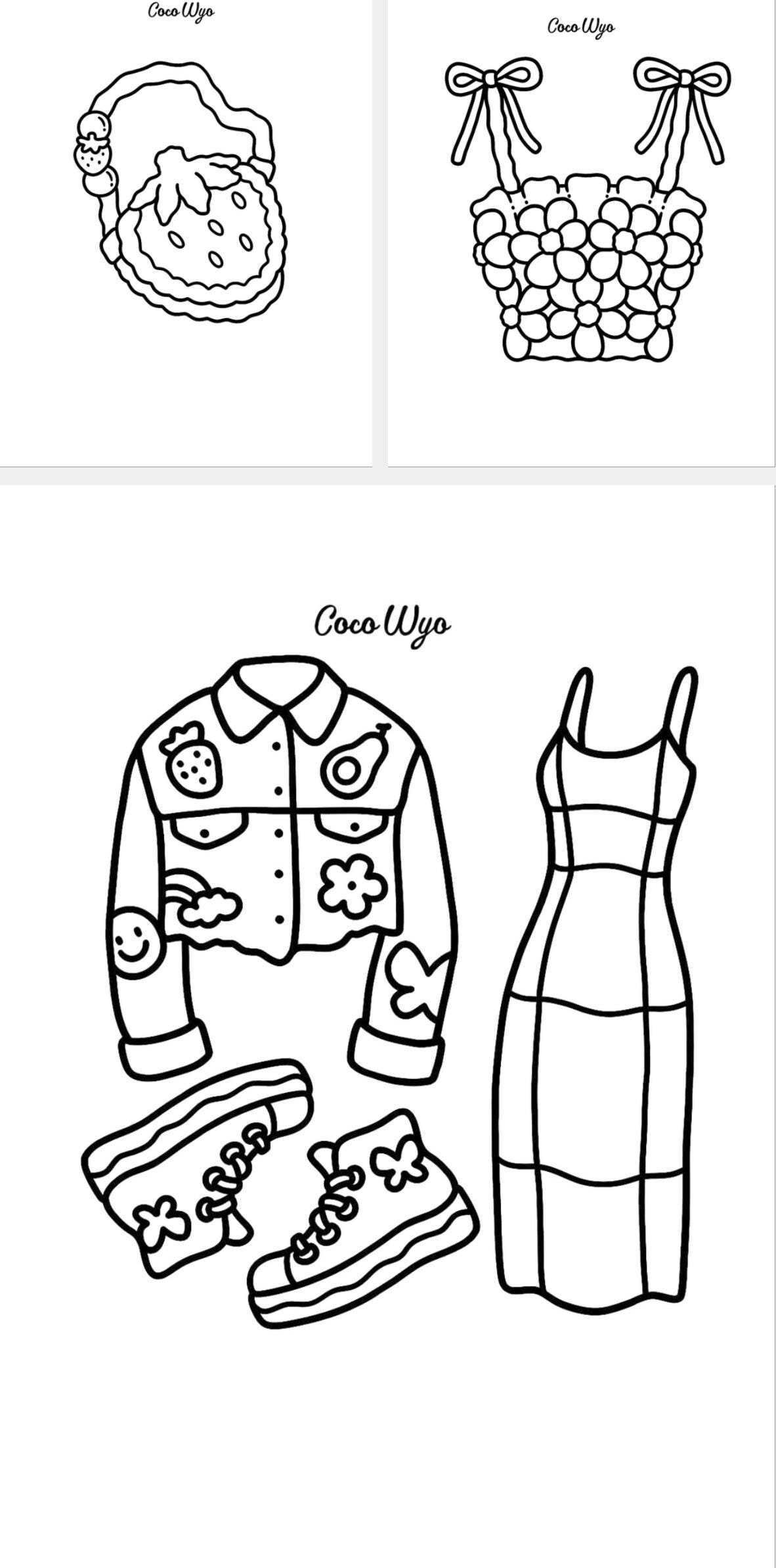 Coloring Book Coco Wyo Fashion Vibes - Etsy