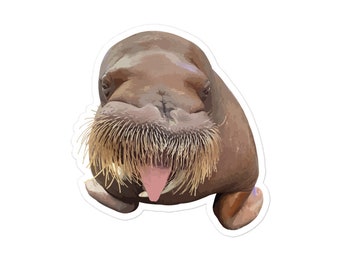 Walrus Tongue Out Sticker