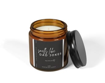 Fathers Day Scented Soy Candle Smells Like Dad Jokes