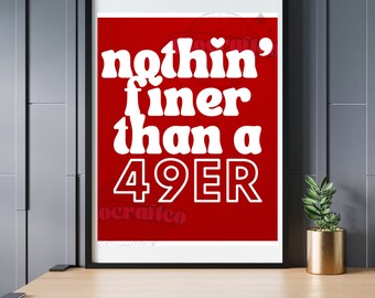 49ers Super Bowl Party Printable: Game Day Decor (Digital Download)
