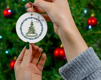 Eras Tour Christmas Ornament: "In My Xmas Era" Friendship Bracelet Ceramic Decor