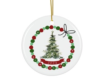 In My Xmas Era Ceramic Ornament: Taylor Swift Eras Tour Friendship Bracelet