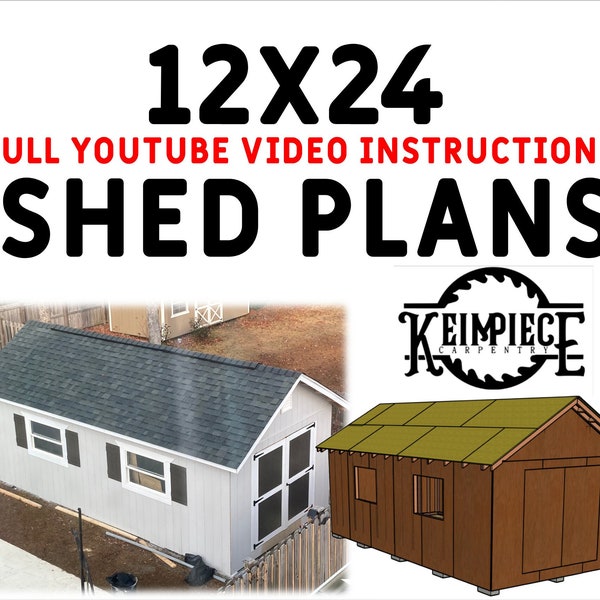 Shed Build Plans 12 x 24