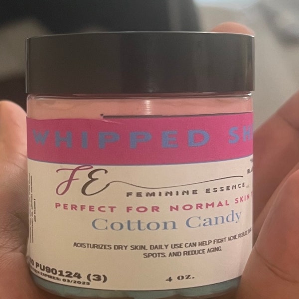 Whipped Body Butter for Normal Skin Types. Moisturizing Shea butter based lotion with essential oils and artificial fragerance.