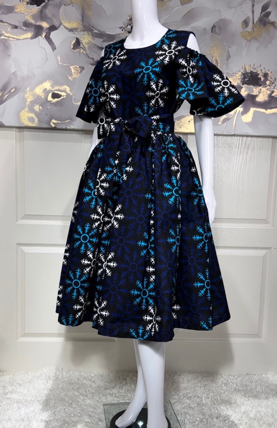 blue cold shoulder dress Cold Shoulder Satin Slip Maxi Dress in Navy