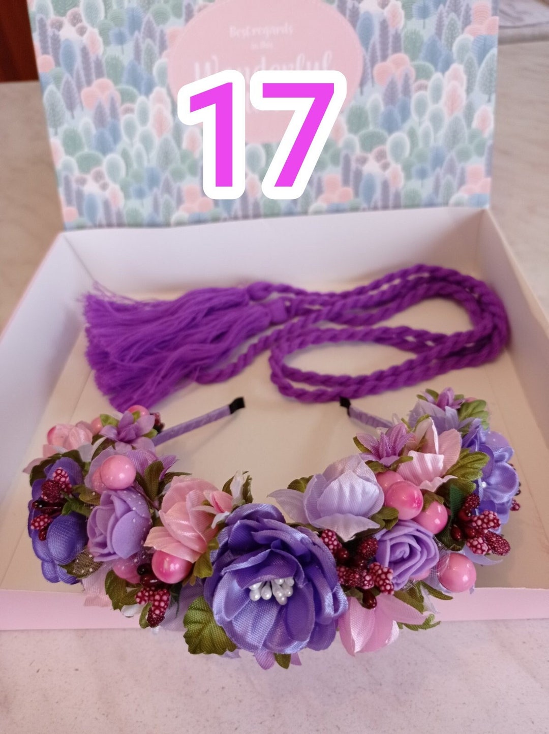 Wreath on the Head Ukrainian Traditional Gift Set Belt Wreath Etsy