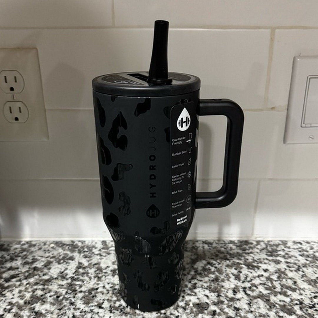 Brand New Limited Edition 40oz Black Leopard Hydrojug Etsy