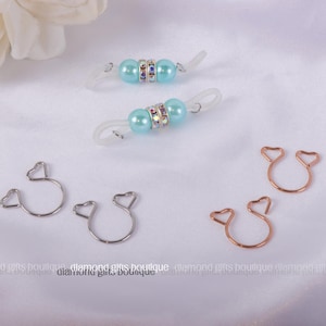 Pair of Fake Nipple Rings Non Pierced Faux Barbell Nipple Jewelry Sexy Clip On Boob Accessories Nipple Clamps Body Jewelry for Women