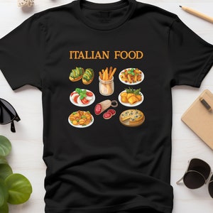 ITALIAN FOOD custom shirt, Italy T-shirt, Italian Shirt, Italy gift,  Italy traveler, Italy quotes, Italy Lover Gift
