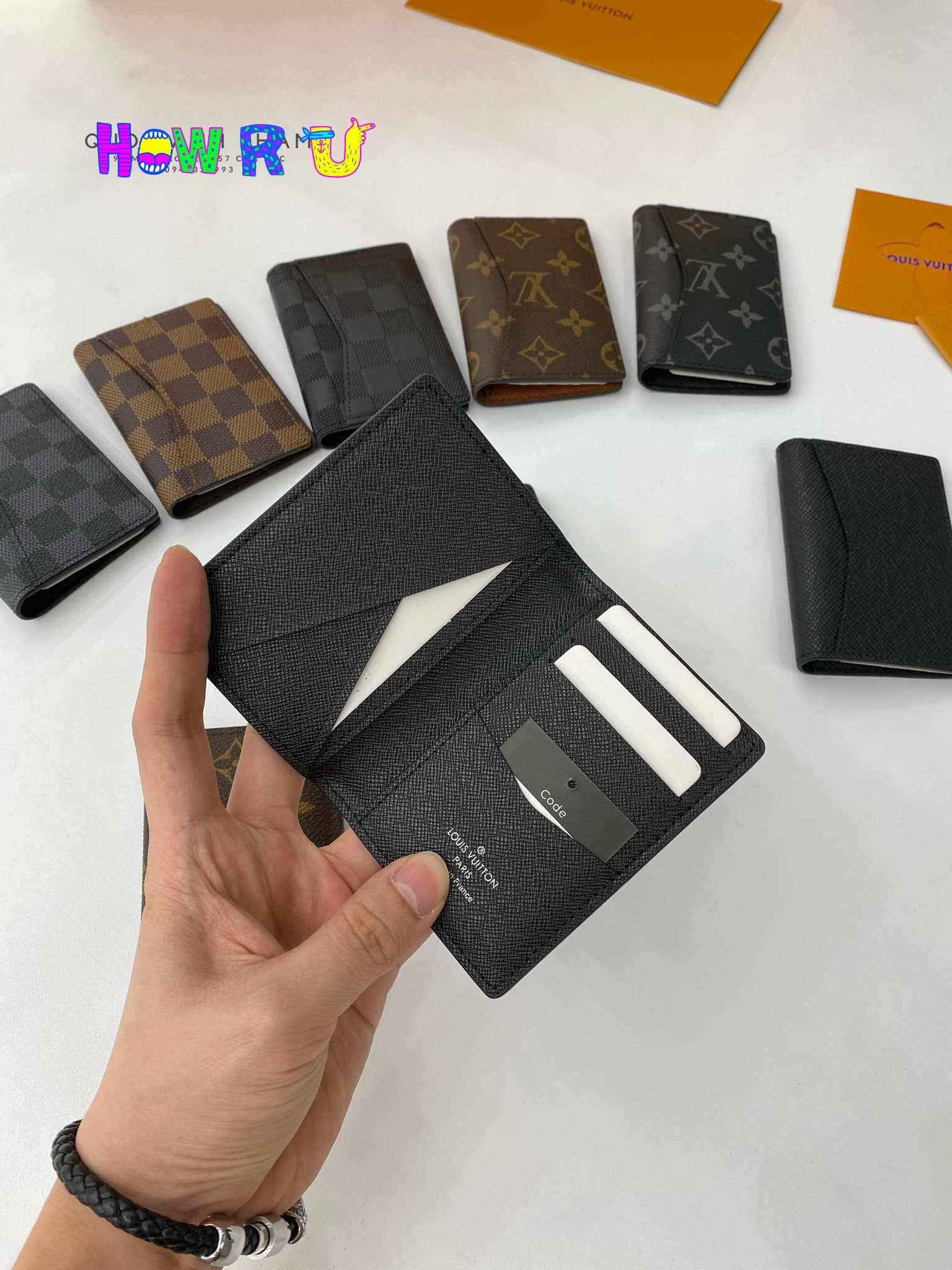 Designer LV Bifold Men Wallet Textured Black ( Made in Italy ) -   Online Fashion Store in Pakistan