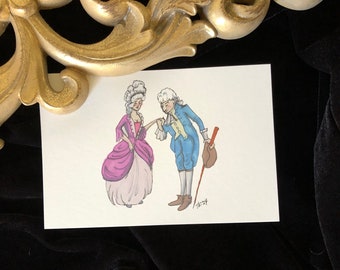 Georgian Teacup Lovers - Art Print