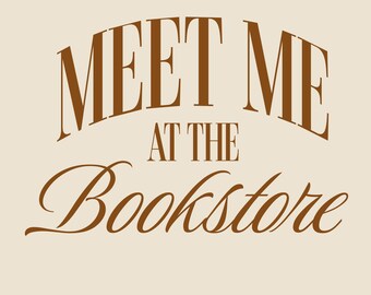 Meet Me at the Bookstore Fall Vibes Fully Booked Bookish Autmn Shirt Design PNG for POD