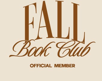 Herfstboekenclub PNG, Boekige herfstafbeelding, Spooky Academia, Volledig volgeboekt voor de herfst (digitale download)