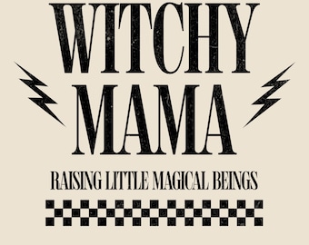 Mamãe Bruxa PNG, Design de Camiseta Divertida para Mamãe no Halloween, Estampa Fofa de Mamãe Assustadora, Sublimação Vintage de Outono (Download Digital)