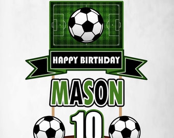 Soccer, Soccer Cake Topper, Soccer Birthday, Soccer Party Decor, Soccer Party Supplies, Soccer Decoration, Soccer Banner