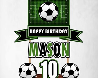 Soccer, Soccer Cake Topper, Soccer Birthday, Soccer Party Decor, Soccer Party Supplies, Soccer Decoration, Soccer Banner