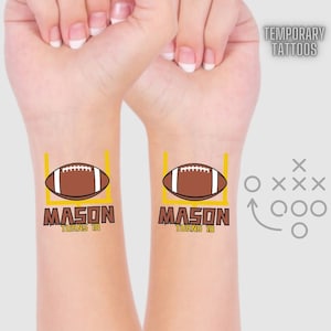 Tatuaggi temporanei per compleanni a tema calcio, bomboniere personalizzate