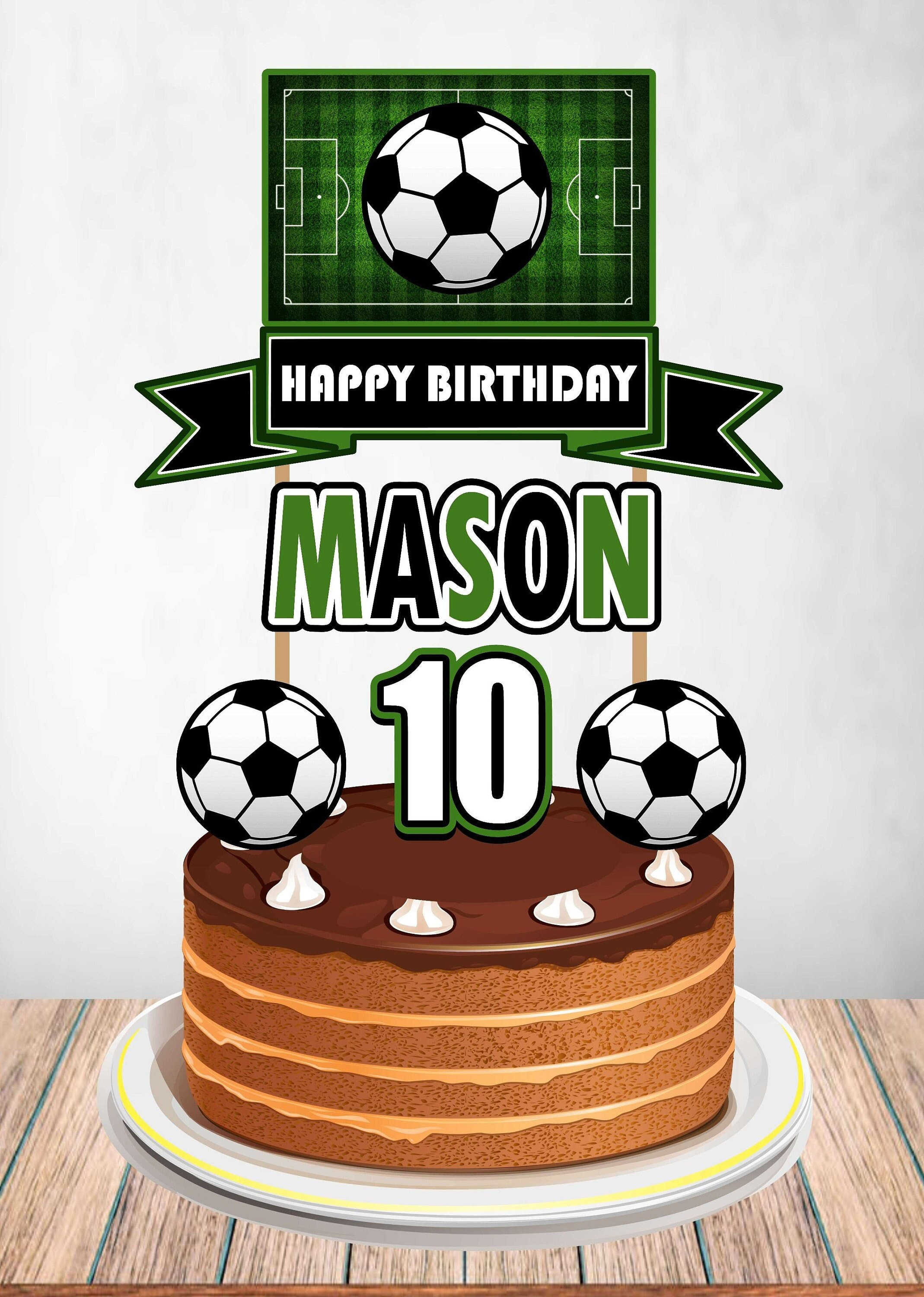 Soccer Soccer Cake Topper Soccer Birthday Soccer Party Decor Soccer Party Supplies Soccer Decoration Soccer Banner