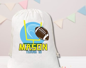 Personalized Football Birthday Party Favor Bag
