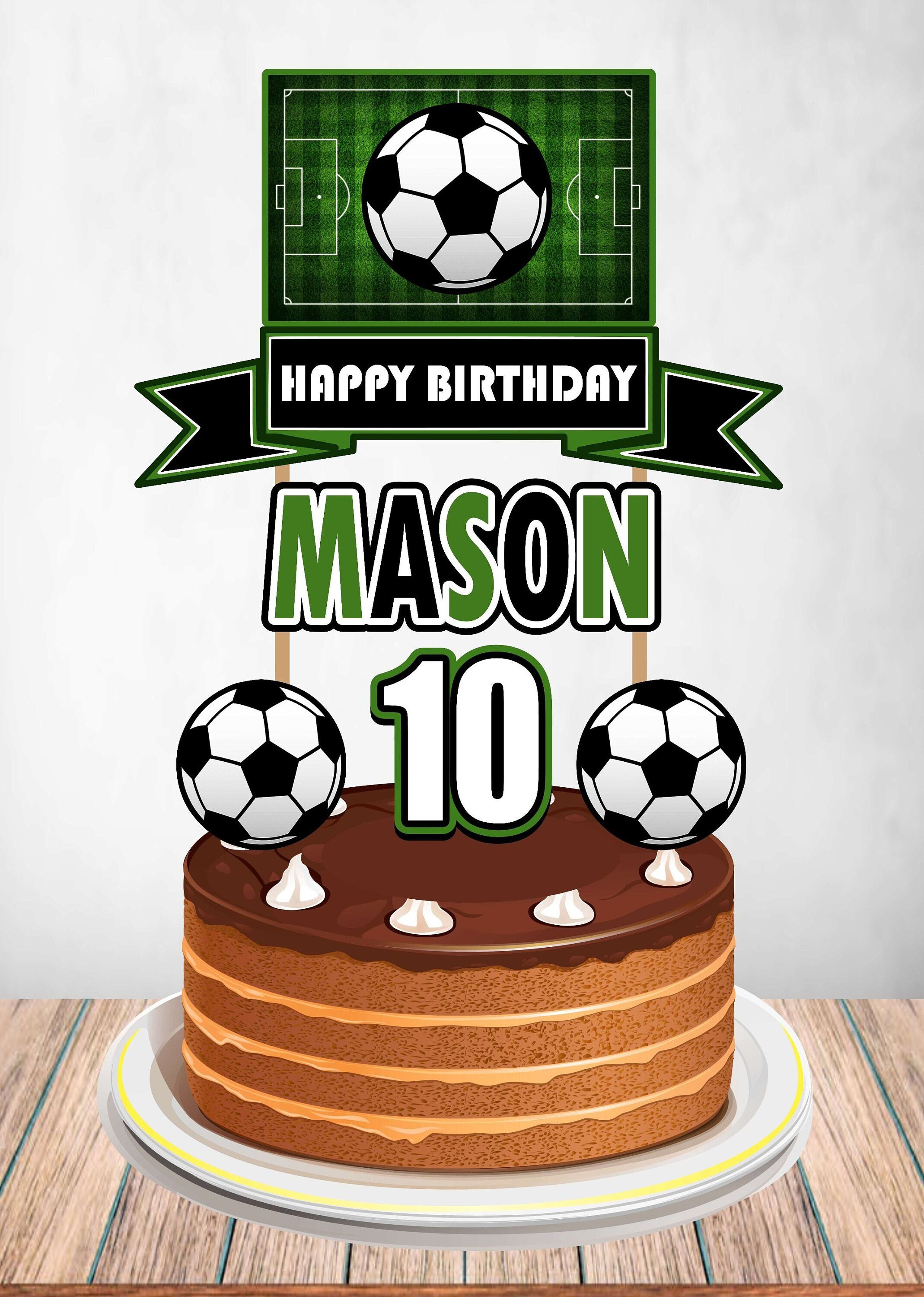Soccer Soccer Cake Topper Soccer Birthday Soccer Party Decor Soccer Party Supplies Soccer Decoration Soccer Banner