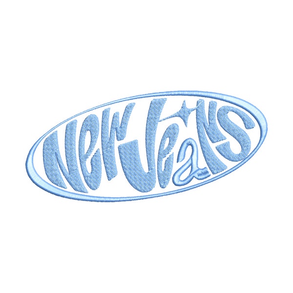 New Jeans logo - embroidery pattern