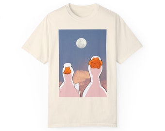 Cute lovely best friend duck, Duck apparel | Unisex Garment-Dyed T-shirt