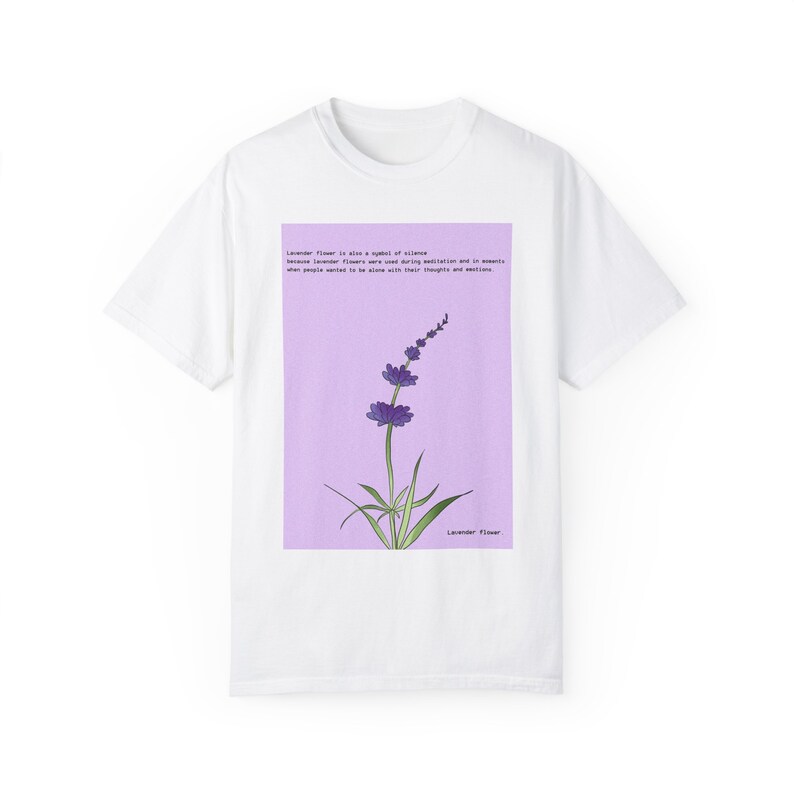 The Definition of Lavender Flower Unisex Garmentdyed Tshirt Etsy