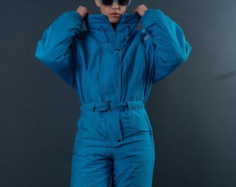 90年代レディーススキースーツ、ワンピーススキースーツ、80年代カラー