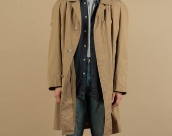 Men's Vintage Brooks Brothers Trench Coat, Wool Lined