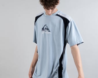 Vintage Quicksilver shirt oversized blue gray 80s unisex