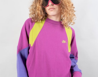 Vintage Nike Sweatshirt Size M - L pink crewneck sweater pullover jumper 80s 90s